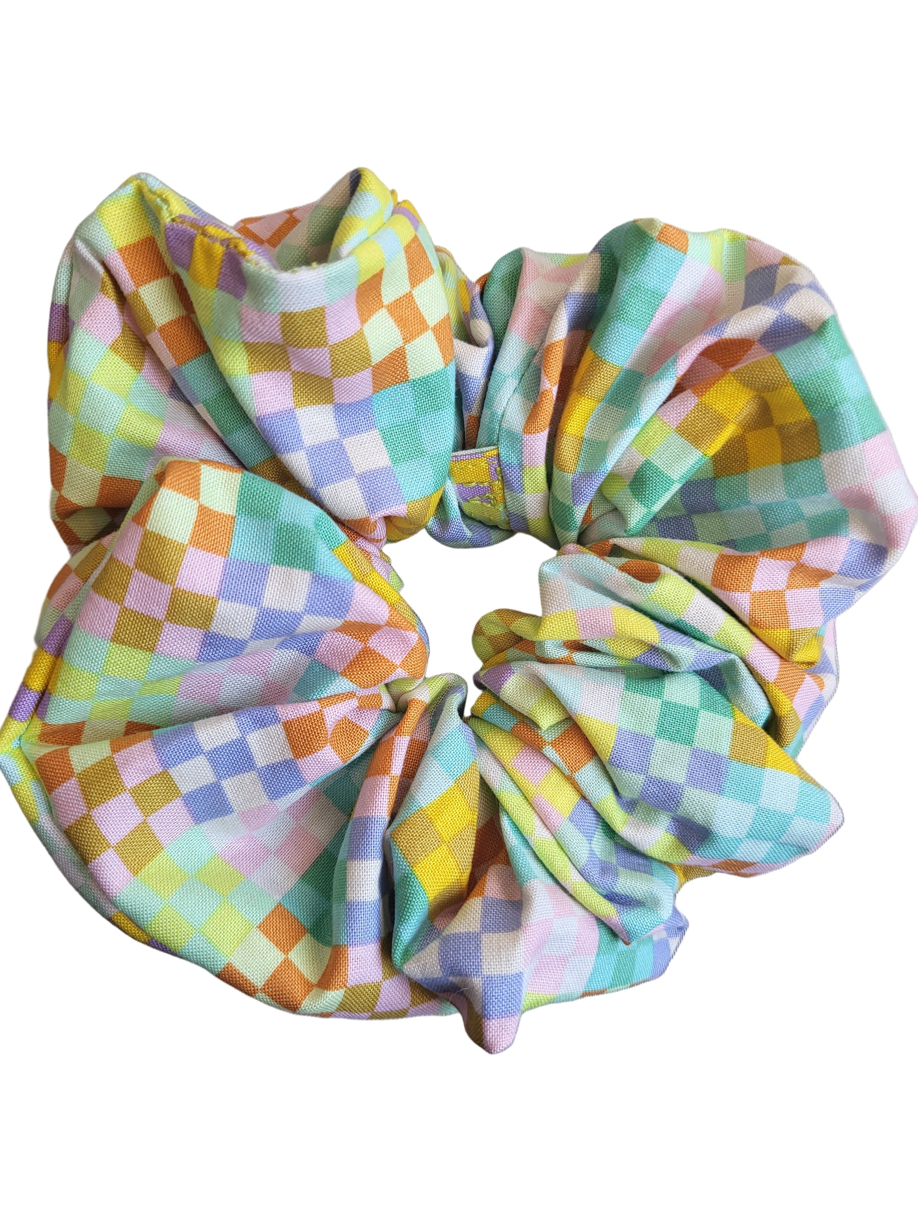 Hair Scrunch - Pale Play Checker